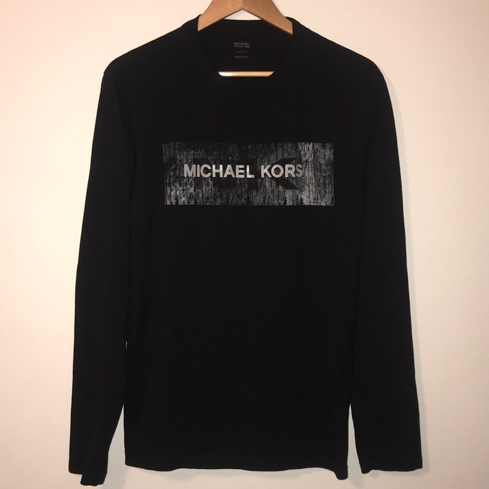 Michael Kors Long-Sleeved Graphic Tee